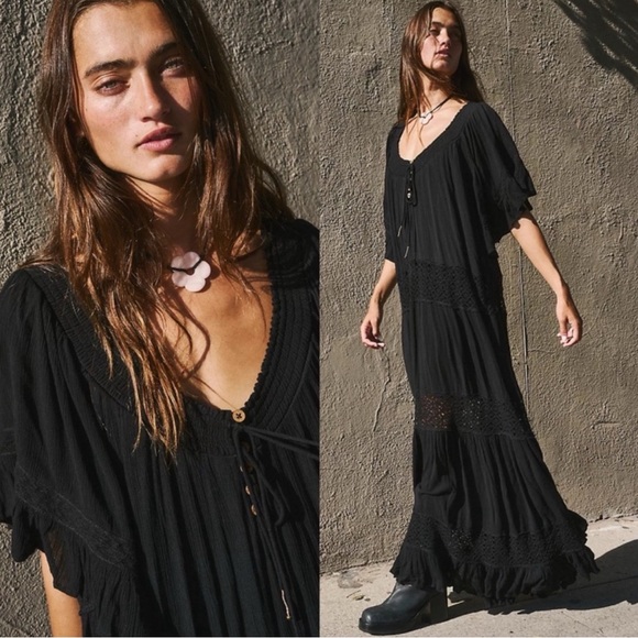 FREE PEOPLE Dream On Maxi Dress NEW - Picture 2 of 2